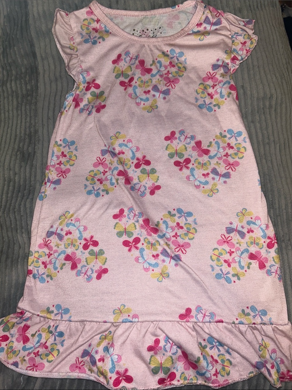 Girls' Pink Butterfly Nightgown